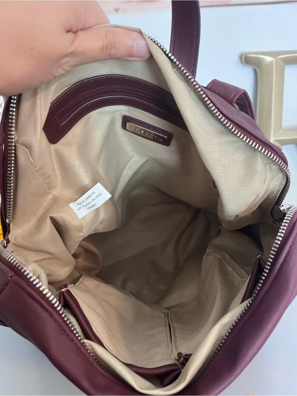 Rosetti Burgundy Backpack